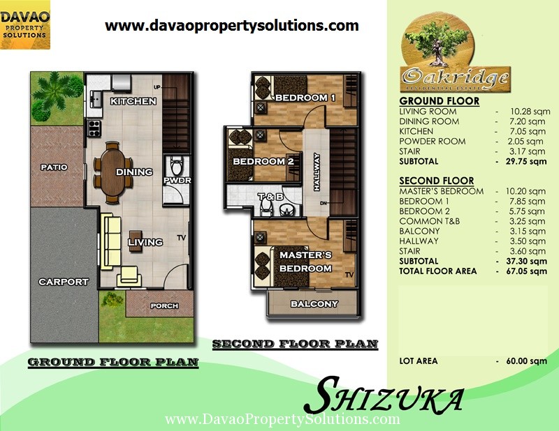 SHIZUKA HOUSE MODEL | FLOOR PLAN