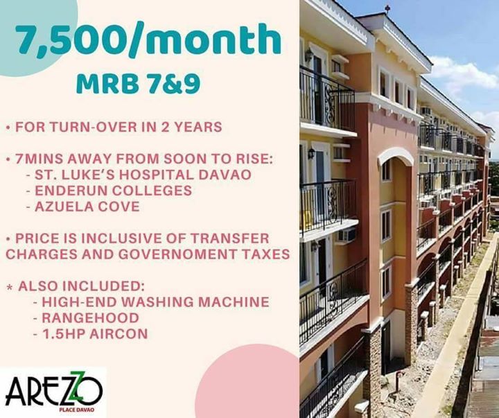 Shorter turn over time 2 years No balloon payment 1 Bedr - Davao Property Solutions