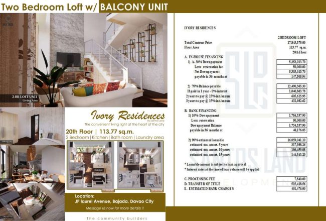 Two loft Bedroom unit - Davao Property Solutions