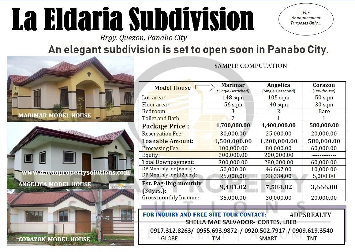 HOT SALE... Good DEAL...NEW HOUSING...
 La Eldaria Subdivisi...