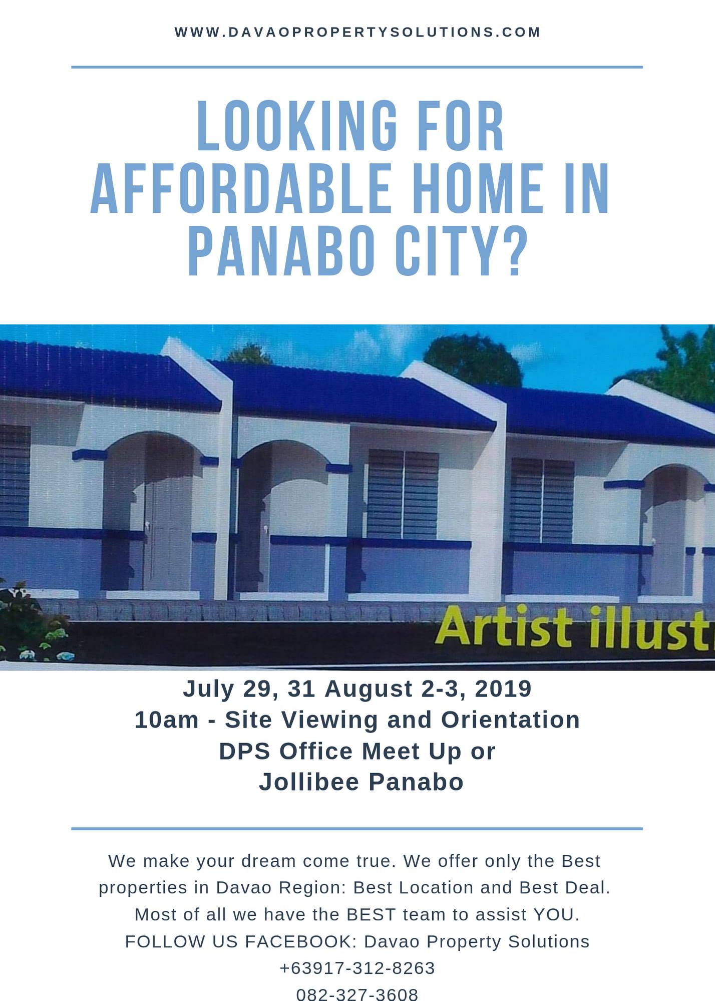 Site Viewing Schedules for Panabo Low Cost Housing...
 Book ...