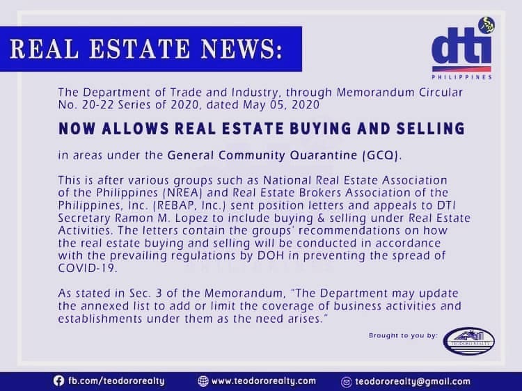 Real Estate News...
 Buying, Selling and Leasing will be all...