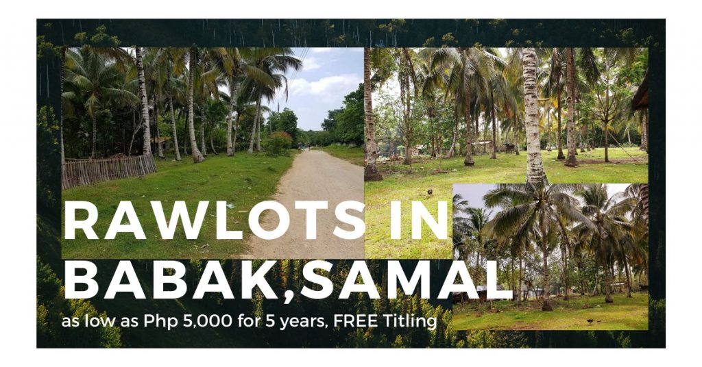 Rawlots for Installment in Babak Samal, Island Garden City o...