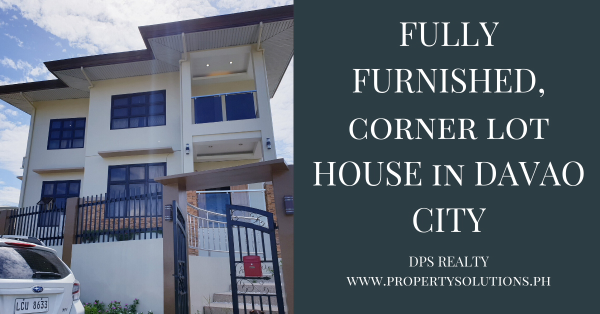 257sqm Fully-Furnished House for Sale in Davao City
 Corner ...