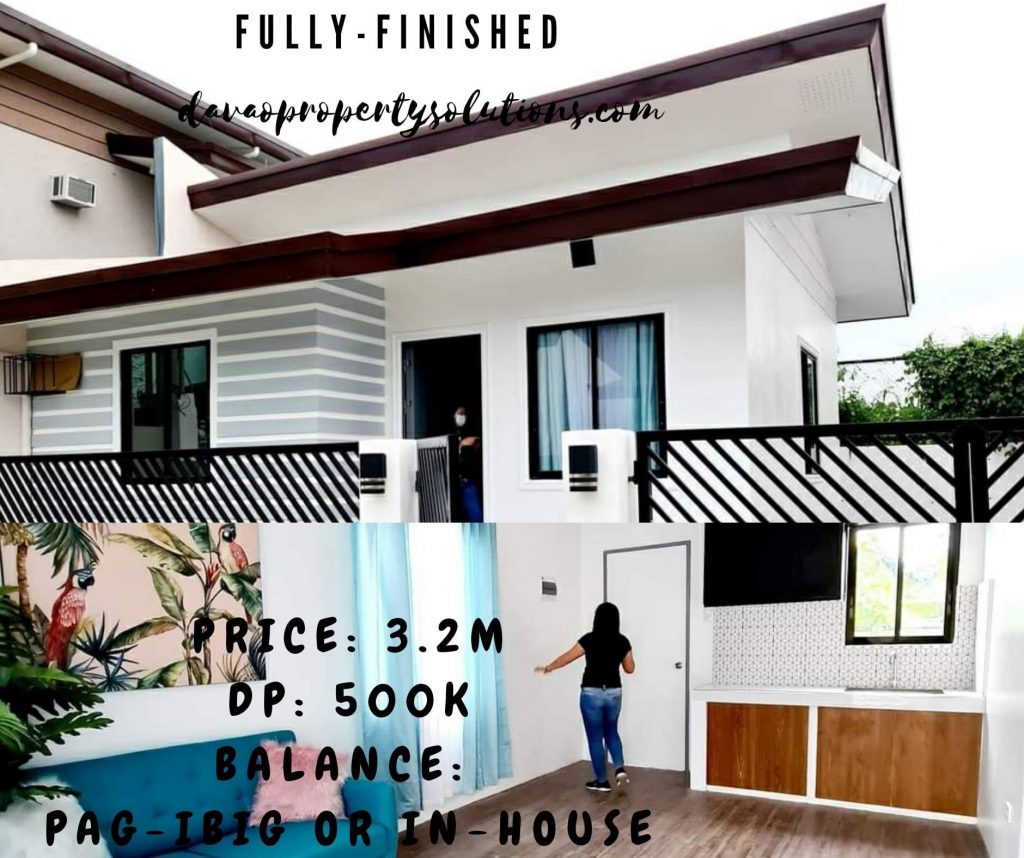 The easiest way to own a home.
 Just downpayment of Php 500K...