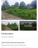 Bild könnte enthalten: im Freien und Natur, Text „6photos Full description Listing ID: LYM0001 Land for sale in Tacunan, Davao del Sur #Residential #Lot for sale in #DavaoCity“