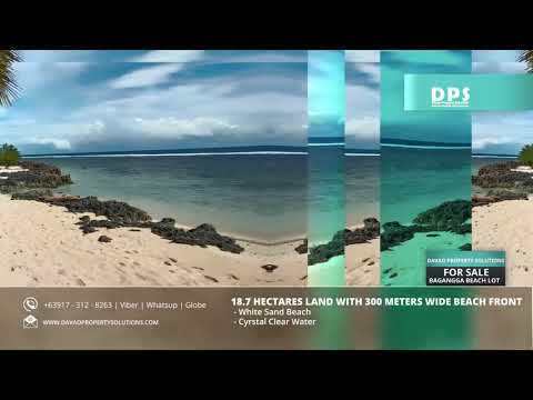 18.7 Hectares Land with 300 meters Beach Lot in Baganga Davao Oriental for Sale | CALL 09173128263