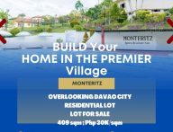 Residential Lot for Sale Monteritz Classic Estates Davao, Overlooking Davao City, High End Exclusive Subdivision