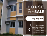 Brandnew 3-Bedrooms House for Sale in Diamond Heights Buhangin Davao City, 2 Storey
