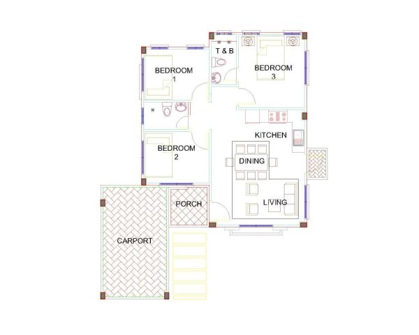 ADALINA Model floor plan 2 - Davao Property Solutions