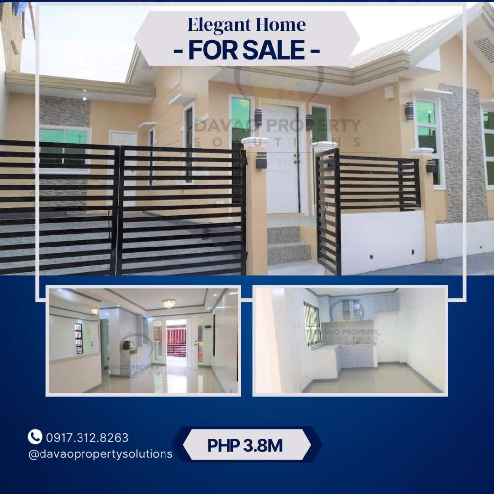 Incredible Deal on a 3 Bedroom Home in Davao City- 𝗖𝗵𝗲𝗰𝗸 𝗶𝘁 𝗢𝘂𝘁 𝗡𝗼𝘄