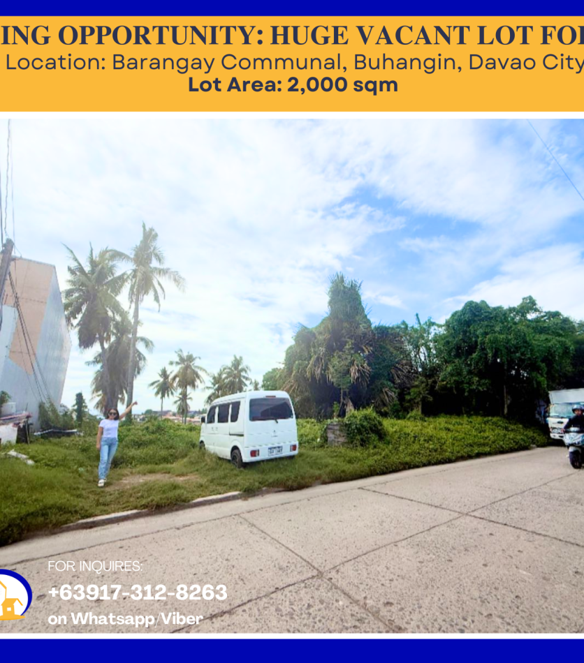 DPS250078 VACANT LOT IN COMMUNAL - Davao Property Solutions