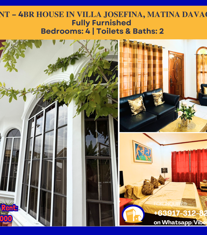 DPS250087 VILLA JOSEFINA HOUSE FOR RENT - Davao Property Solutions