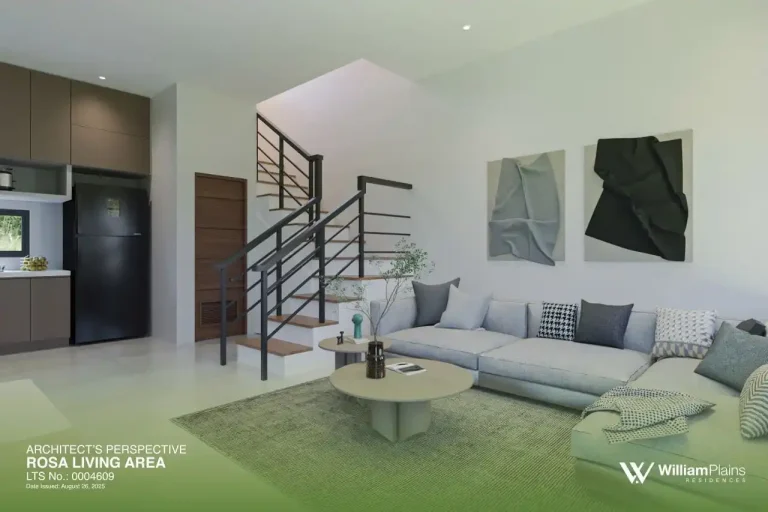 William Plains Residences Tagum - rosa living area