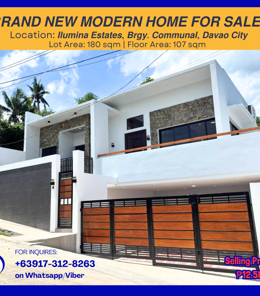 Home 4 DPS250099 ILUMINA 𝘽𝙍𝘼𝙉𝘿 𝙉𝙀𝙒 𝙈𝙊𝘿𝙀𝙍𝙉 𝙃𝙊𝙈𝙀 𝙁𝙊𝙍 𝙎𝘼𝙇𝙀 - Davao Property Solutions