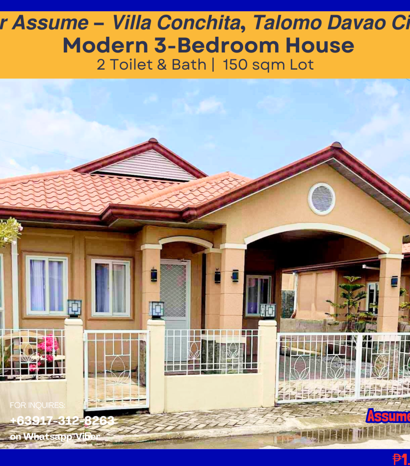 Home 2 DPS250105 FOR ASSUME VILLA CONCHITA TALOMO - Davao Property Solutions