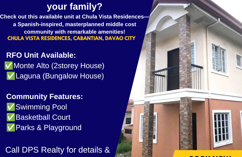 Home 1 CHULA VISTA DAVAO - Davao Property Solutions