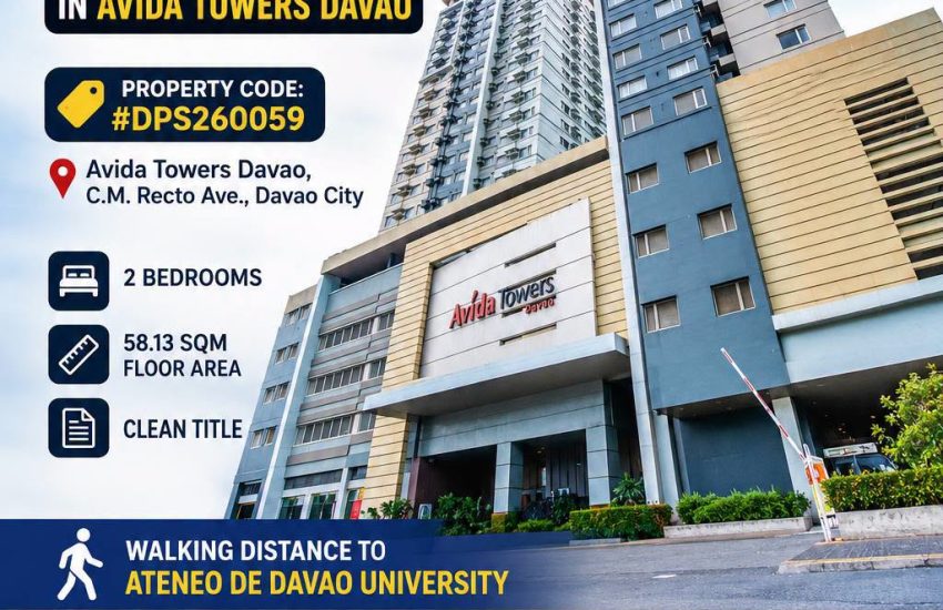 Home 3 2 BEDROOM CONDO FOR SALE IN AVIDA TOWERS DAVAO - Davao Property Solutions
