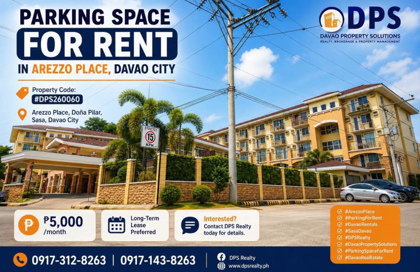 Home 2 AREZZO PARKING SPACE - Davao Property Solutions