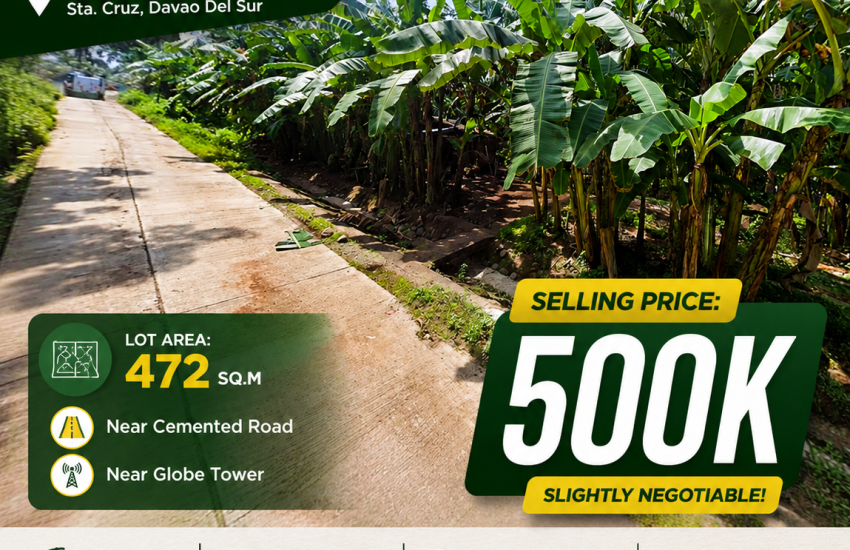Browse Map 1 472sqm lot for sale in sta cruz davao del sur - Davao Property Solutions