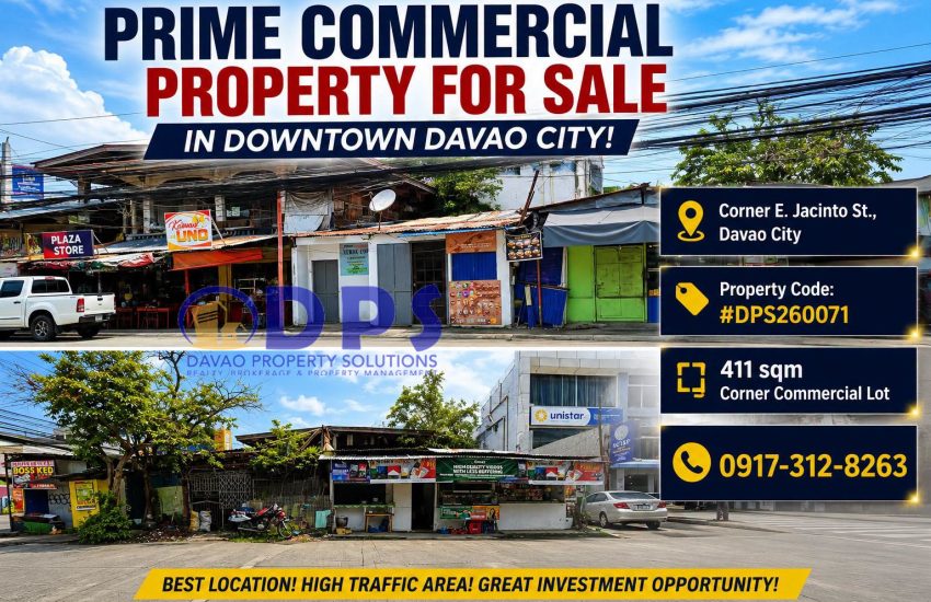 Home 1 411sqm Commercial for sale in Jacinto St - Davao Property Solutions