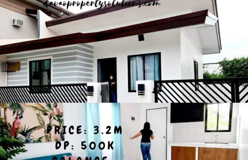 The easiest way to own a home.
 Just downpayment of Php 500K...