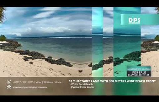 18.7 Hectares Land with 300 meters Beach Lot in Baganga Davao Oriental for Sale | CALL 09173128263