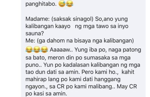 Dumaan sa wall!!!! Nalingaw lang ug basa.... CTTO: Tawa tau ...