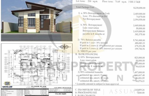 #IluminaEstates2Davao
 Lot Area: 216 sq.m
 Floor Area: 73.65...