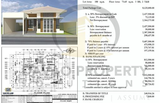 #IluminaEstates2Davao
 Lot Area: 180 sq.m
 Floor Area: 73.65...